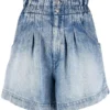 Isabel Marant Etoile 'Teresa' Denim Paperbag Shorts Clothing