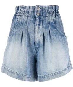 Isabel Marant Etoile 'Teresa' Denim Paperbag Shorts Clothing
