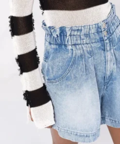 Isabel Marant Etoile 'Teresa' Denim Paperbag Shorts Clothing