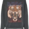 Anine Bing Clothing Faded Black 'Tiger Sweatshirt'