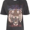 Anine Bing Faded Black 'Tiger Tee' Clothing