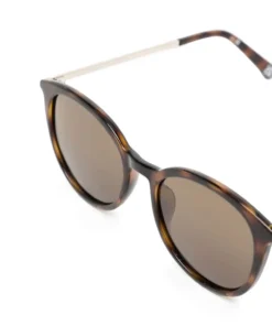 Le Specs Tort Gold 'Le Danzing' Polarized Sunglasses