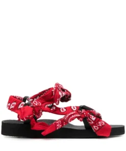 Arizona Love Red 'Trekky Chou' Bandana Sandals