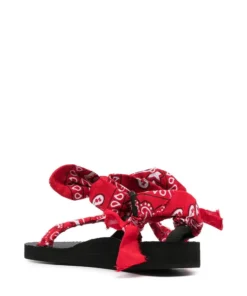 Arizona Love Red 'Trekky Chou' Bandana Sandals