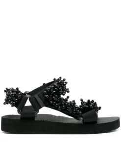 Arizona Love 'Trekky Pearl' Sandals Black