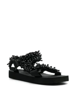 Arizona Love 'Trekky Pearl' Sandals Black
