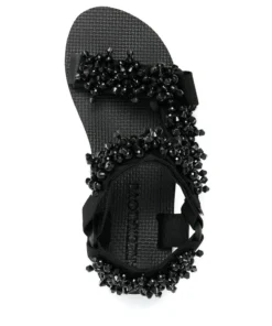 Arizona Love 'Trekky Pearl' Sandals Black