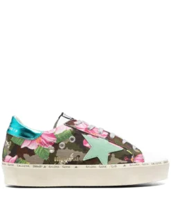 Golden Goose ‘Tropical Print Platform Sneakers’ Shoes