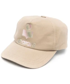 Isabel Marant Etoile Beige 'Tyron' Baseball Cap Khaki New In