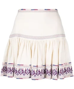 Isabel Marant Etoile'Tyruss' Embroidered Skirt Clothing