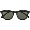 Le Specs Unisex ‘Bandwagon’ Black Rubber Sunglasses