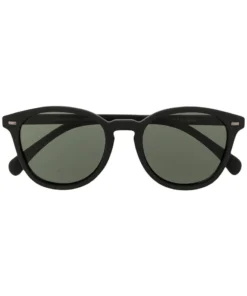 Le Specs Unisex ‘Bandwagon’ Black Rubber Sunglasses