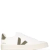 VEJA Shoes 'Khaki And White Low-Top Trainers'