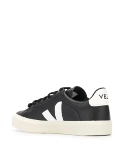 VEJA Black And White ‘Campo’ Chromefree Trainers Shoes