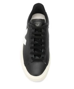 VEJA Black And White ‘Campo’ Chromefree Trainers Shoes