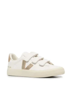 VEJA ‘Recife’ Gold Detail Velcro Trainers Shoes
