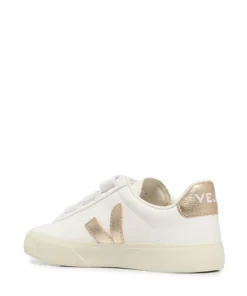 VEJA ‘Recife’ Gold Detail Velcro Trainers Shoes