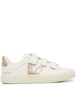 VEJA ‘Recife’ Gold Detail Velcro Trainers Shoes