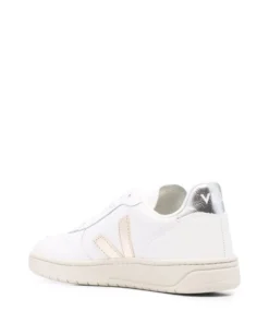 VEJA ‘V-10’ Contrast Metallic Trainers