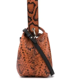 Elena Ghisellini Bags 'Vanity S Python Print' Bucket Bag