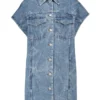 DRIES VAN NOTEN ‘Vassie’ Long Sleeveless Denim Jacket