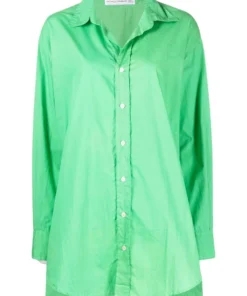 Faithfull The Brand New In Green'Vega Shirt Dress'