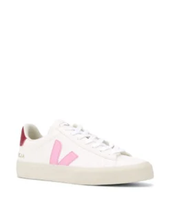 VEJA 'Red And Pink Detail Low-Top Sneakers'