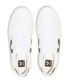 VEJA White And Black 'V-10' Trainers Shoes