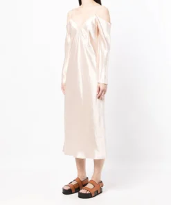 Vince 'Long Sleeve Midi Slip Dress' Clothing 9 Vince 'Long Sleeve Midi Slip Dress' Clothing