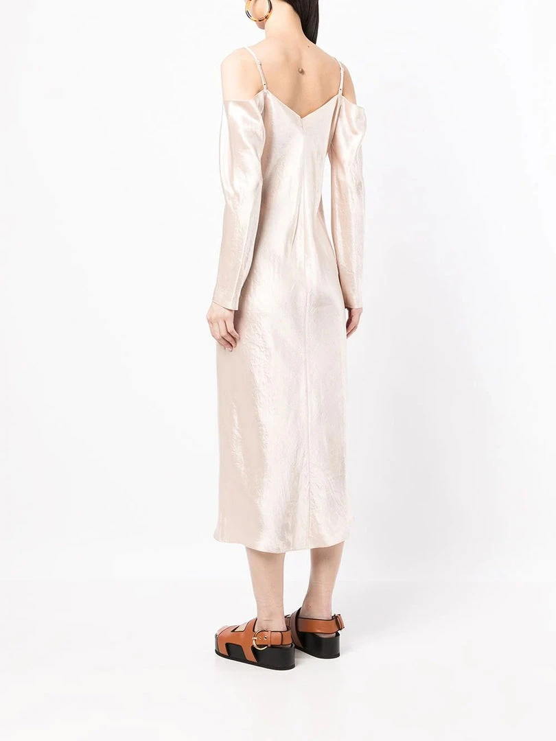 Vince 'Long Sleeve Midi Slip Dress' Clothing 6 Vince 'Long Sleeve Midi Slip Dress' Clothing