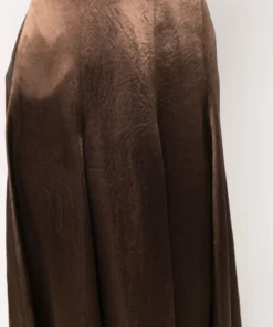 Vince Brown 'Panelled Satin Slip Midi Skirt' Clothing