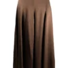 Vince Brown 'Panelled Satin Slip Midi Skirt' Clothing