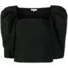 Vince Black 'Square Neck Structured Sleeve Top' Clothing 2 Vince Black 'Square Neck Structured Sleeve Top' Clothing