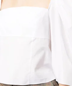 Vince White 'Square Neck Structured Sleeve Top' Clothing 11 Vince White 'Square Neck Structured Sleeve Top' Clothing