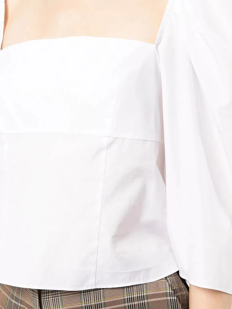 Vince White 'Square Neck Structured Sleeve Top' Clothing 7 Vince White 'Square Neck Structured Sleeve Top' Clothing