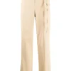 Vince Clothing Beige 'Tie Belt High Waist Trousers'