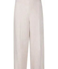 Vince Clothing Light Grey ‘Cropped Wide Leg Trousers’
