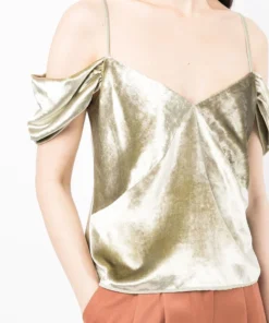 Vince 'Off The Shoulder Velvet Camisole' Clothing
