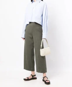 Vince Green ‘Cropped Wide Leg Trousers’ Clothing