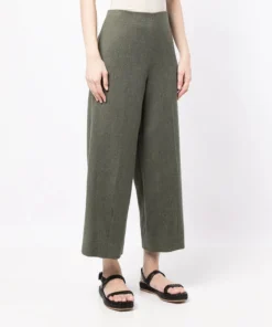 Vince Green ‘Cropped Wide Leg Trousers’ Clothing
