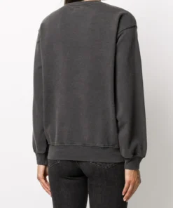 Anine Bing Clothing Faded Black 'Vintage Bing Sweatshirt' 9 Anine Bing Clothing Faded Black 'Vintage Bing Sweatshirt'