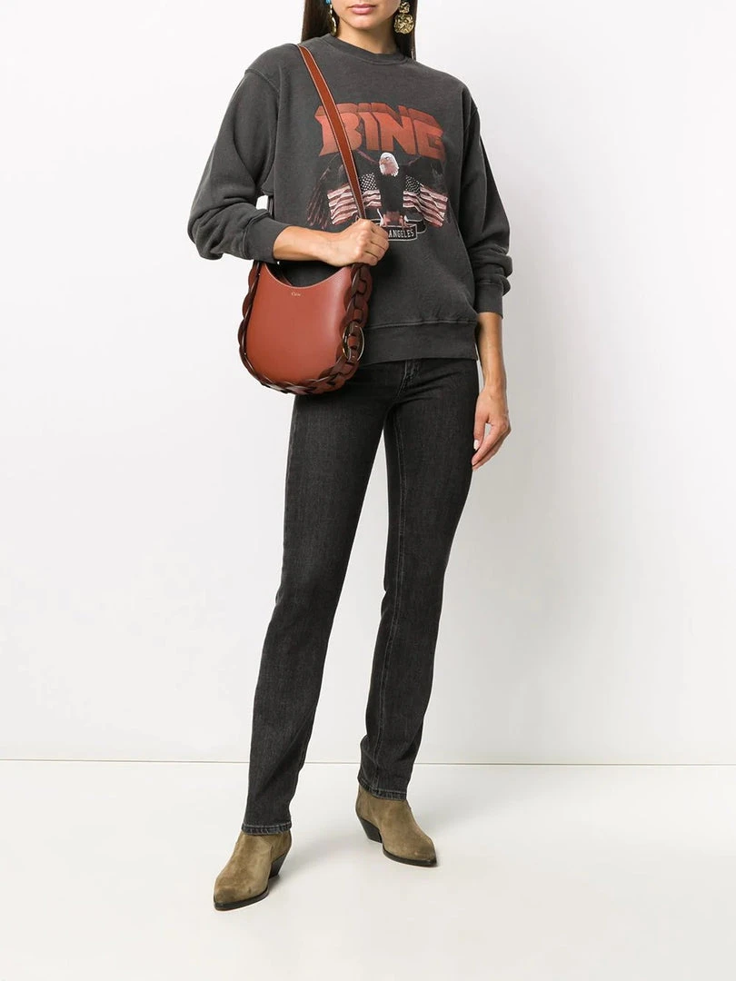 Anine Bing Clothing Faded Black 'Vintage Bing Sweatshirt' 7 Anine Bing Clothing Faded Black 'Vintage Bing Sweatshirt'