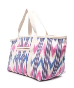 Isabel Marant Ecru 'Warden' Large Woven Tote Bag