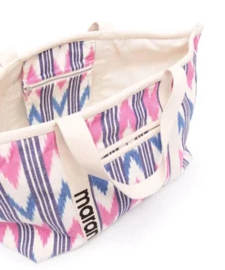 Isabel Marant Ecru 'Warden' Large Woven Tote Bag