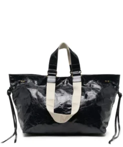 Isabel Marant Faded Night 'Wardy' Crinkle Effect Tote Bag Bags