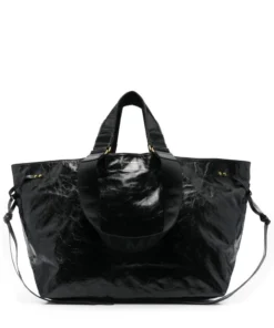 Isabel Marant New In Black 'Wardy' Crinkle Tote Bag