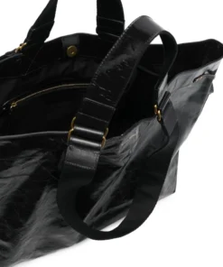 Isabel Marant New In Black 'Wardy' Crinkle Tote Bag