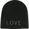 Warm Me Accessories 'Damian Love Black Crystal Hat'