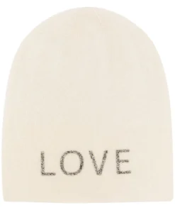 Warm Me White 'Damian Love Silver Crystal Hat'