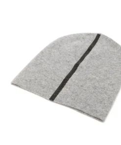 Warm Me Grey 'Damian Stripe Hem Hat' Accessories